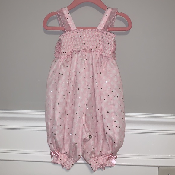 Cute sparkly and pink romper size 12 months - Picture 4 of 5